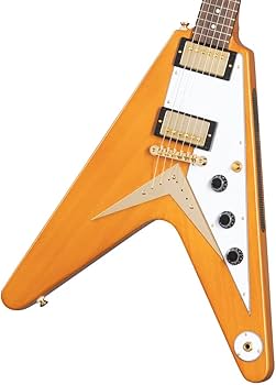 Amazon | Epiphone / 1958 Korina Flying V (White Pickguard) Aged